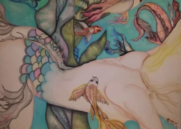 Mermaids Collection - Dive Down Deep - by Artist Annabel V Sclippa